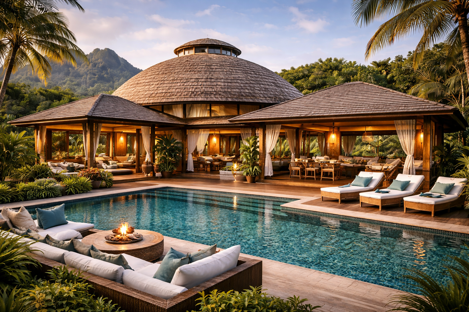 Villa tropicale géodésique