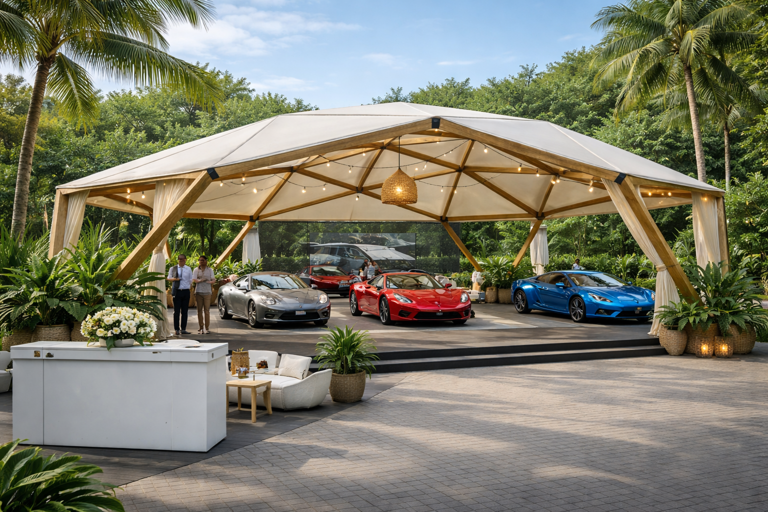 Hall d'exposition salon