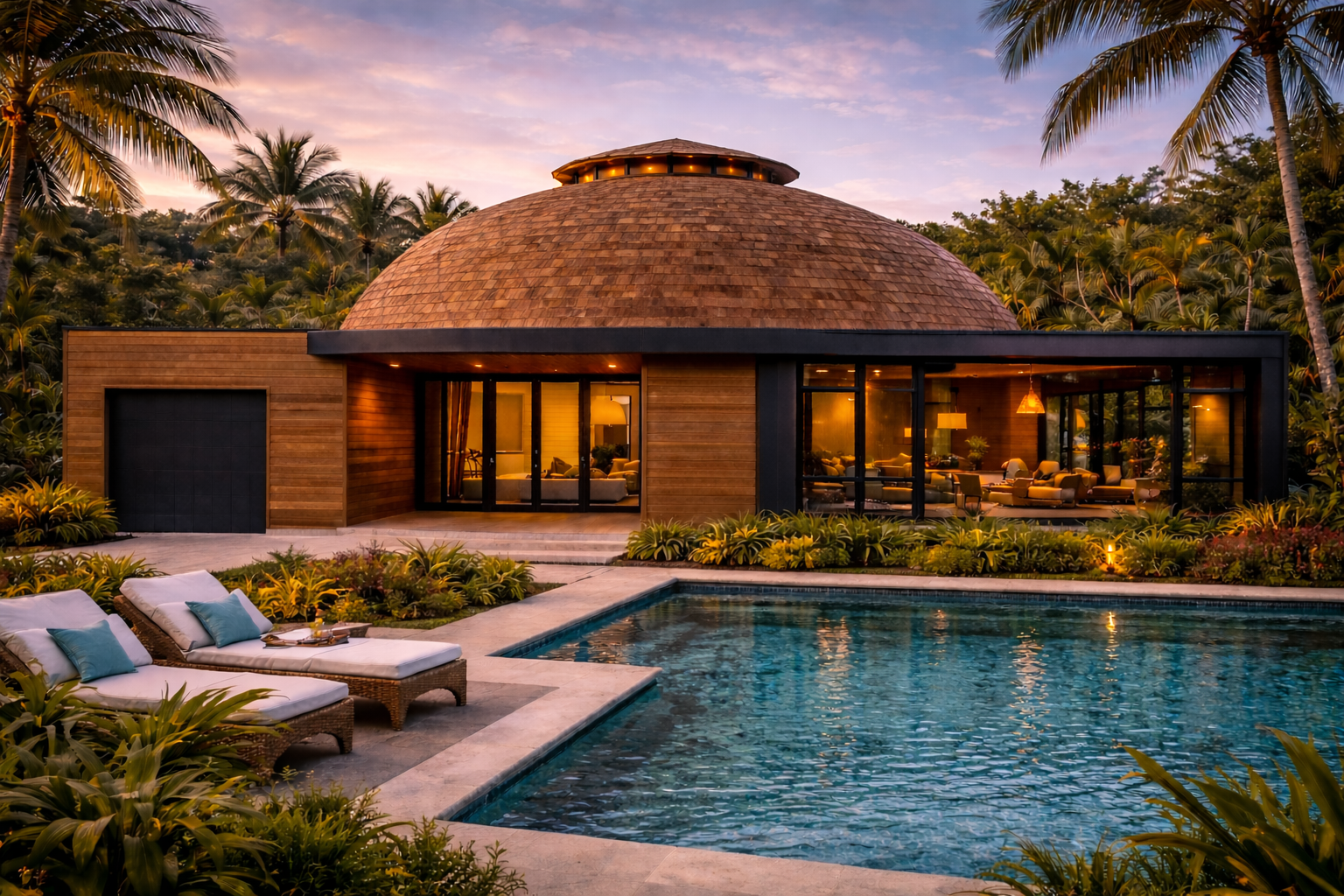 Villa moderne géodésique